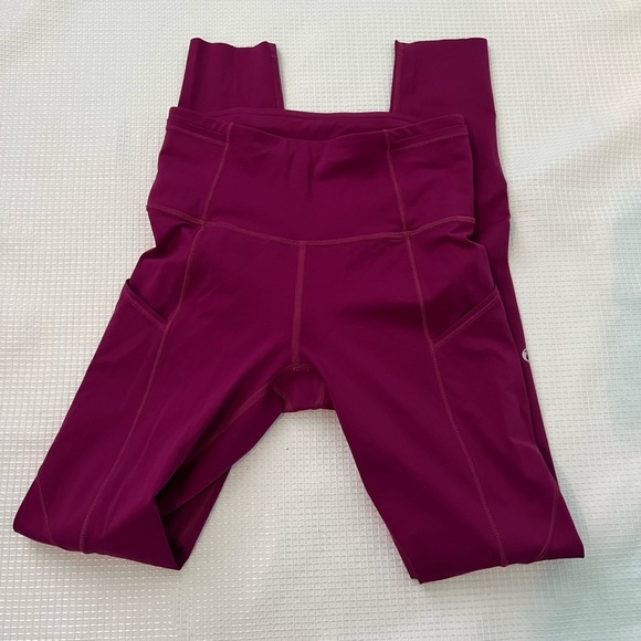 Lululemon Fast and Free High-Rise Tight 25" in Magenta Purple - Picture 2 of 9